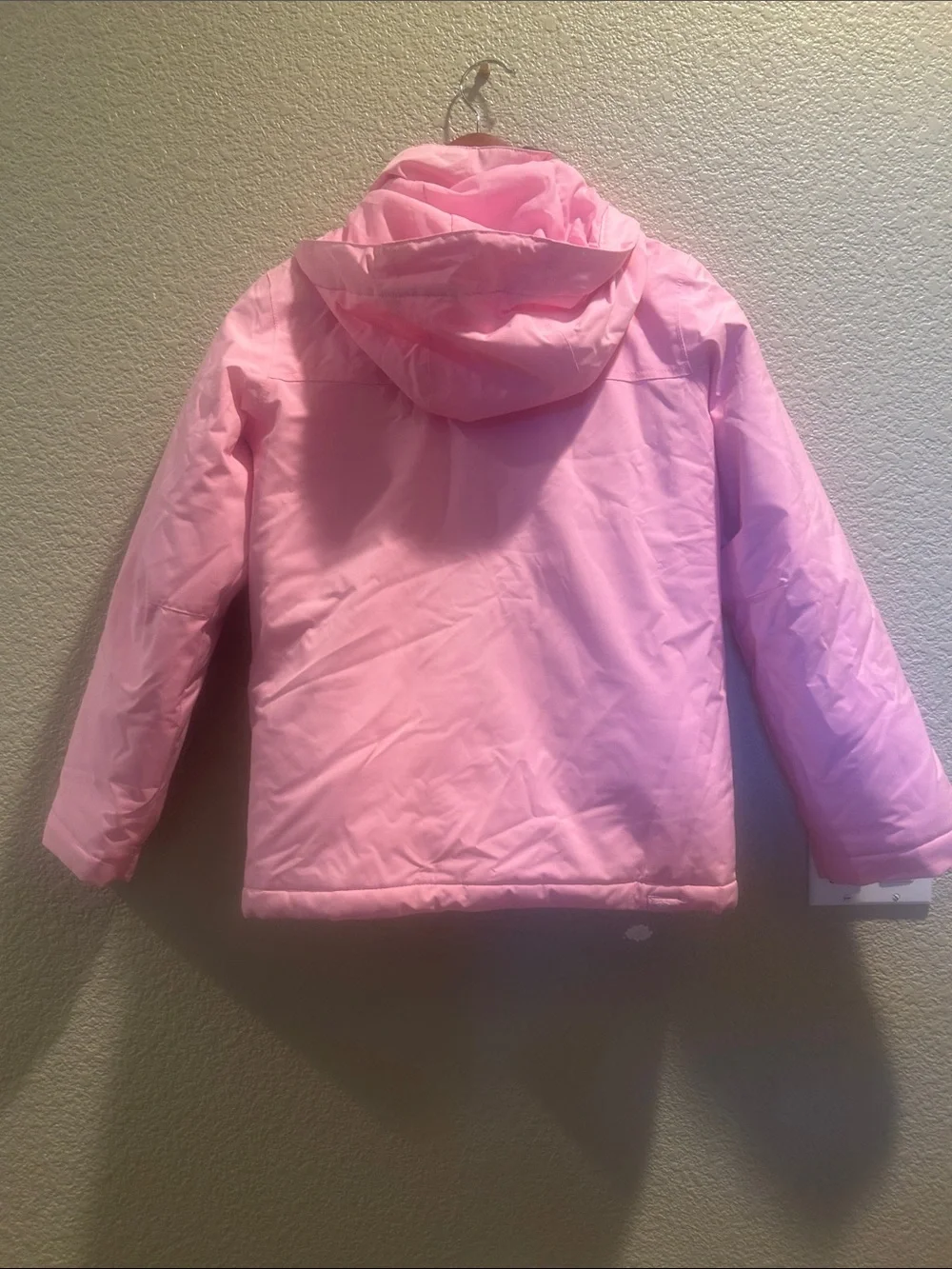 Roxy Girls' Light Pink Hooded ski Jacket